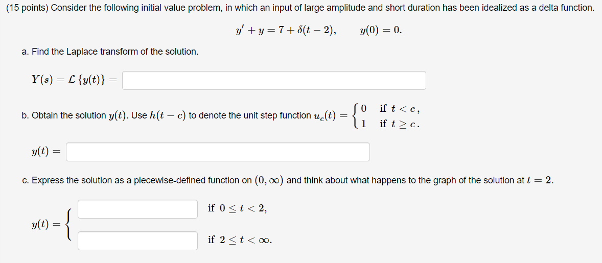 Solved Points Consider The Following Initial Value Chegg