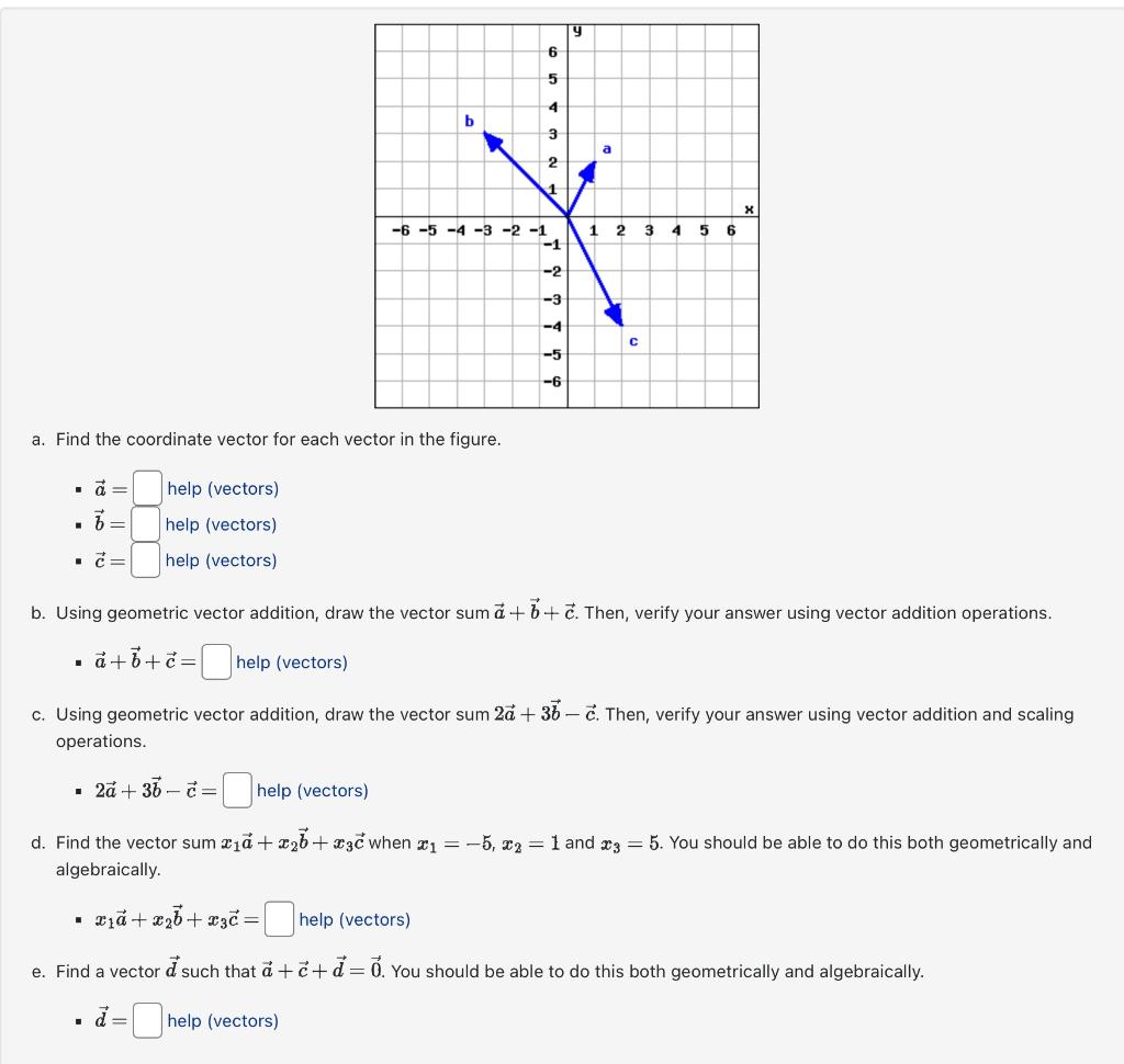 Solved A Find The Coordinate Vector For Each Vector In The Chegg