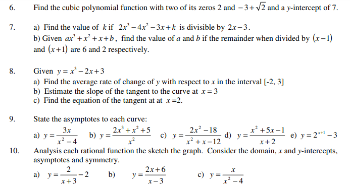 Solved Find The Cubic Polynomial Function With Two Of Its Chegg