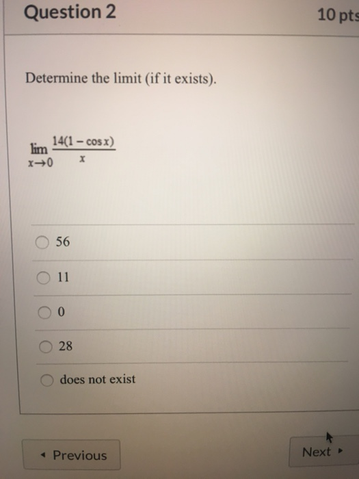 Solved D Question Pts Suppose That Lim X Find Chegg