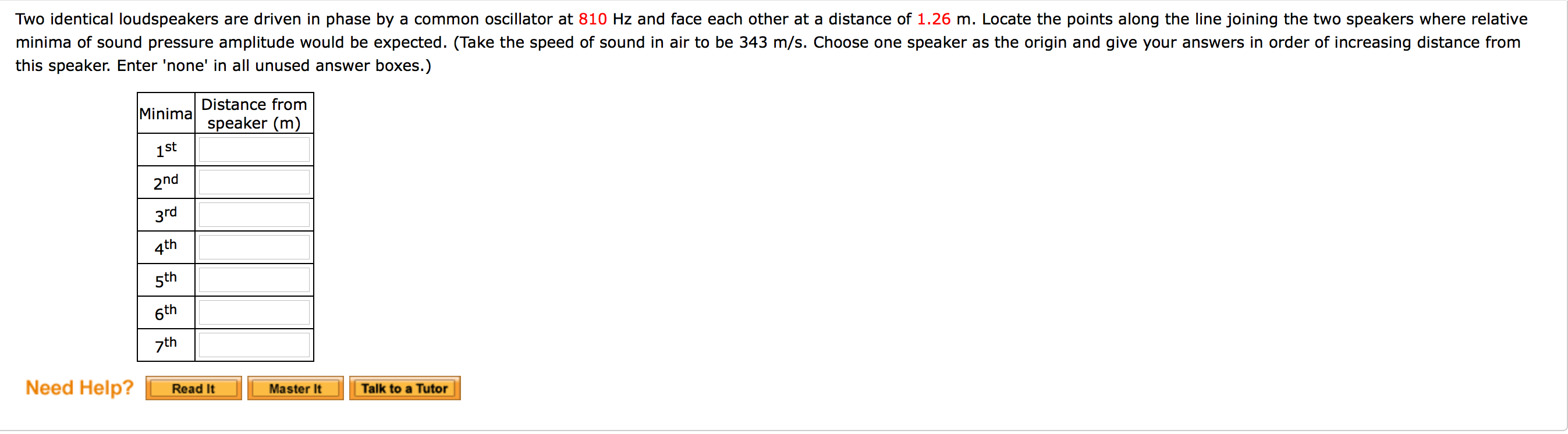 Solved Two Identical Loudspeakers Are Driven In Phase By A Chegg