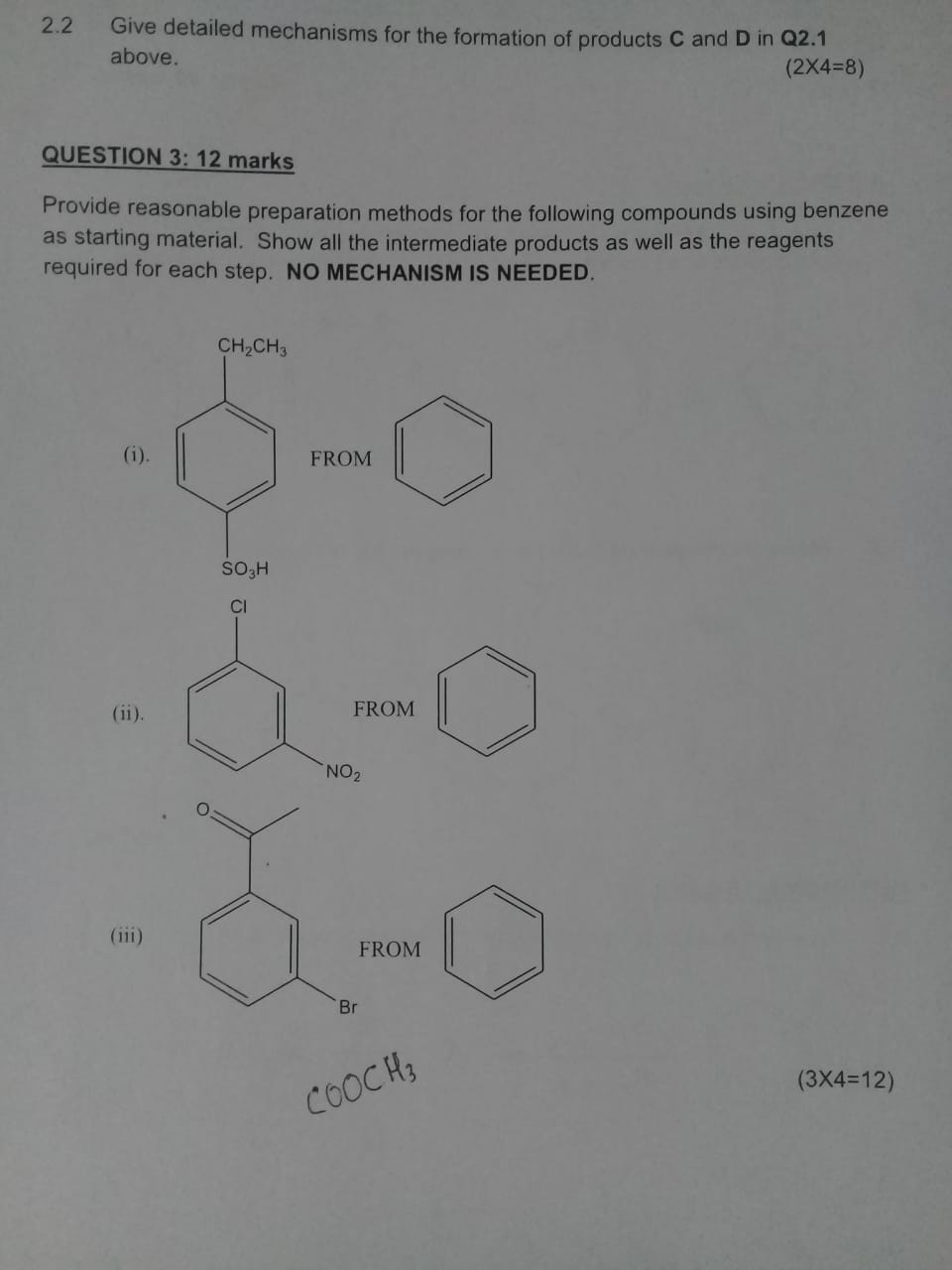 Solved 2 2 Give Detailed Mechanisms For The Formation Of Chegg