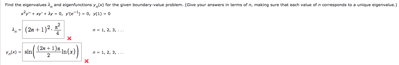 Solved Find The Eigenvalues And Eigenfunctions Yn X For Chegg