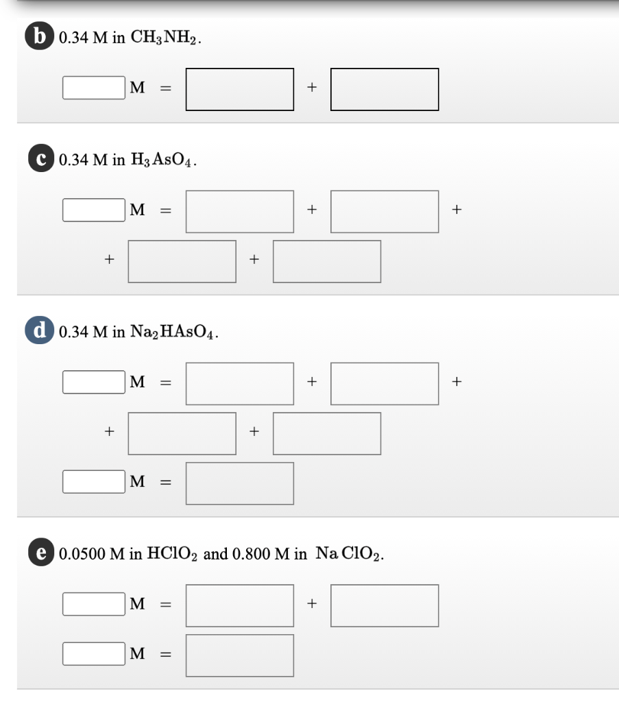 Solved Write The Mass Balance Expressions For A Solution Chegg