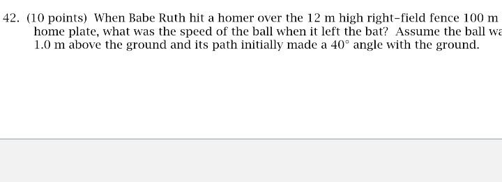 42 10 Points When Babe Ruth Hit A Homer Over The Chegg