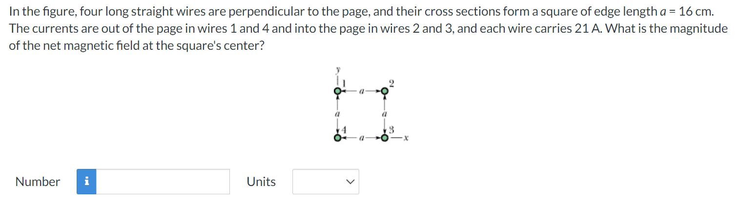 Solved In The Figure Four Long Straight Wires Are Chegg