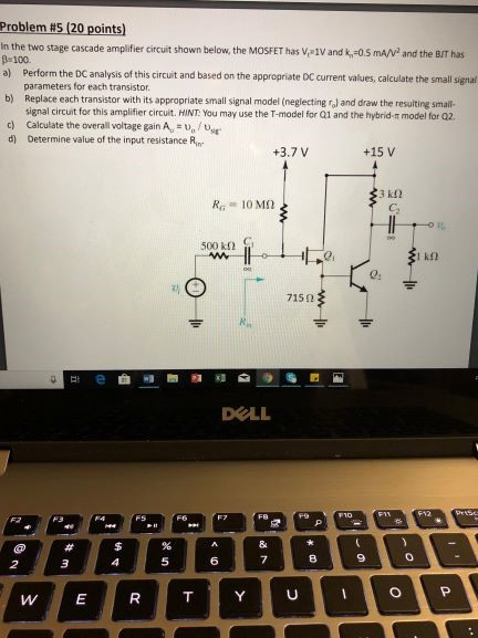 Solved Problem Points N The Two Stage Cascade Chegg