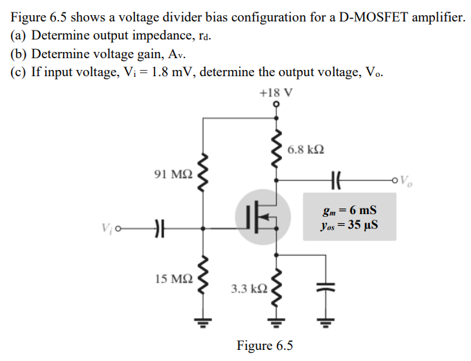 Solved Figure 6 5 Shows A Voltage Divider Bias Configuration Chegg