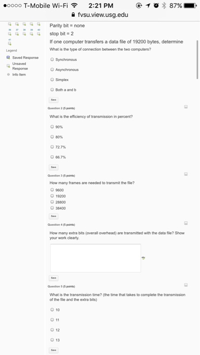 Solved Oooo T Mobile Wi Fi 2 01 PM 91 Fvsu View Usg Edu Chegg