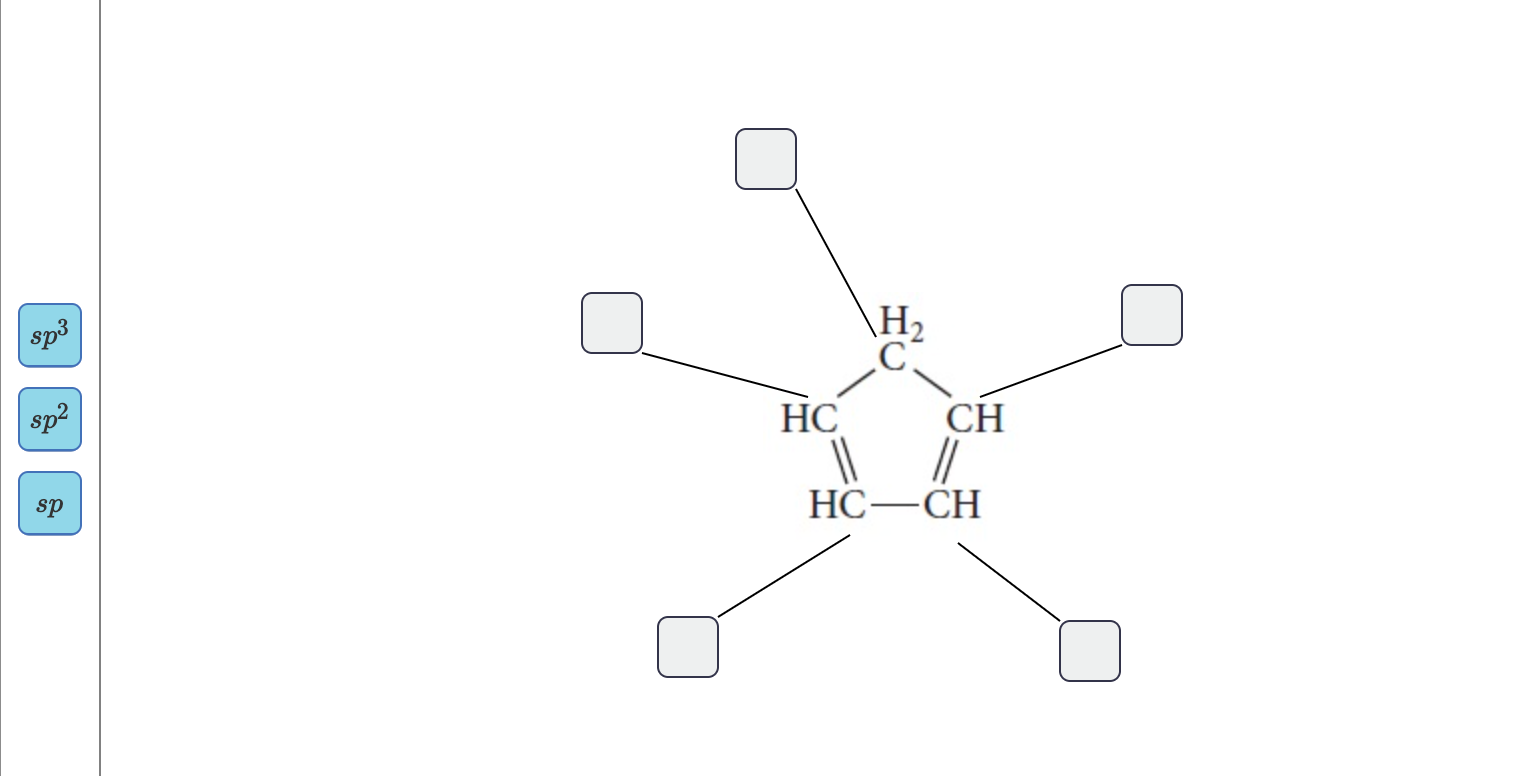 Solved What Are The Hybridizations Of Each Carbon Atom In Chegg