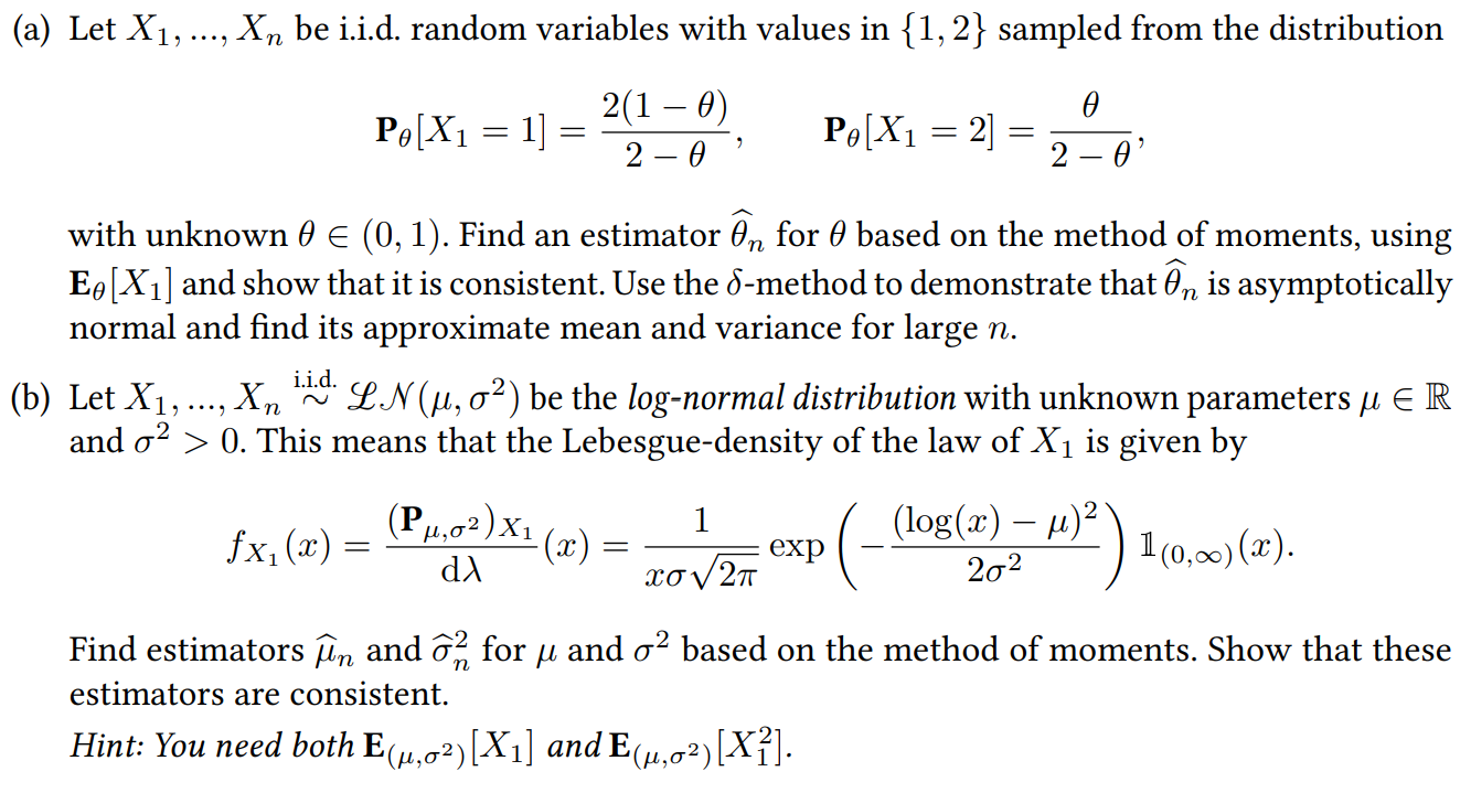 Solved A Let X1 Xn Be I I D Random Variables With Chegg