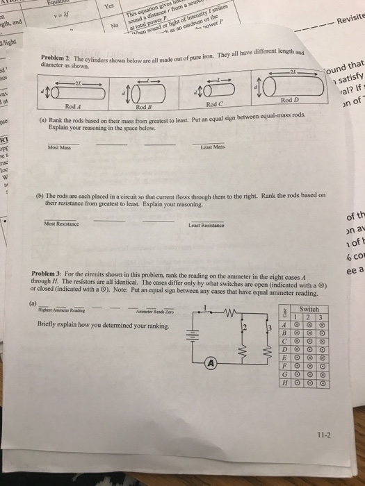 Solved AP Physics 1 Review Packet 11 Problem 1 Each Chart Chegg