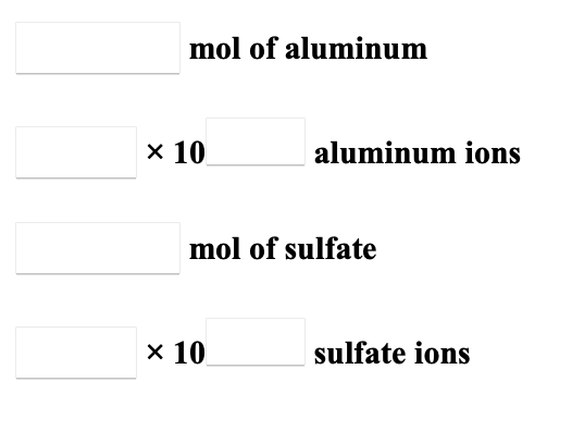 Solved How Many Moles And Numbers Of Ions Of Each Type Are Chegg