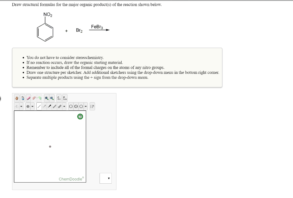 Solved Draw Structural Formulas For The Major Organic Chegg