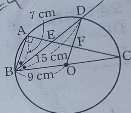 Solved In The Following Diagram Circle O Is Circumscribed Chegg