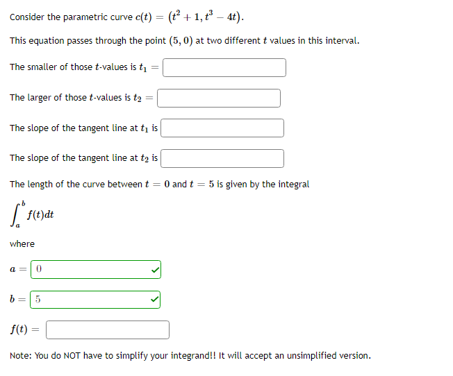 Solved Consider The Parametric Curve C T T2 1 T34t This Chegg