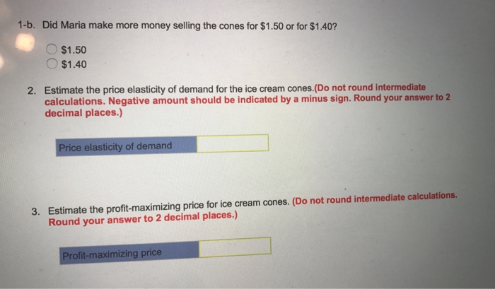 Solved Points Maria Lorenzi Owns An Ice Cream Stand Chegg