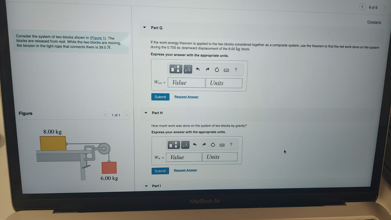 Solved Consider The System Of Two Blocks Shown In Figure Chegg