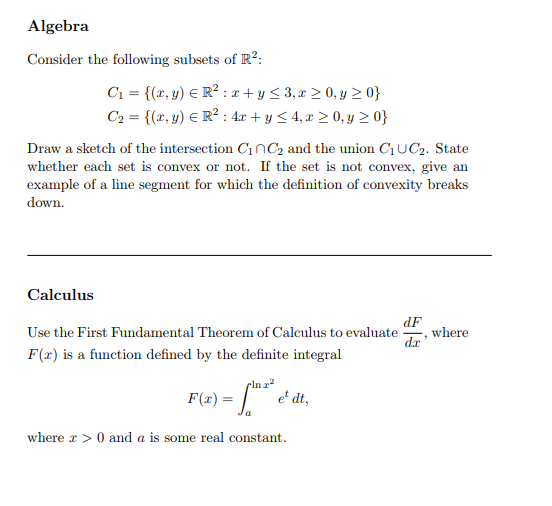 Solved Algebra Consider The Following Subsets Of R X Y Chegg