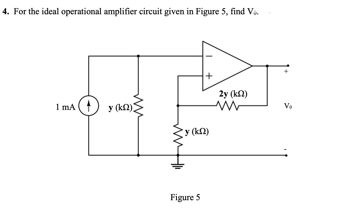 Solved For The Ideal Operational Amplifier Circuit Given Chegg