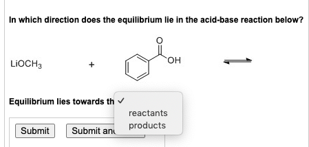 Solved In Which Direction Does The Equilibrium Lie In The Chegg