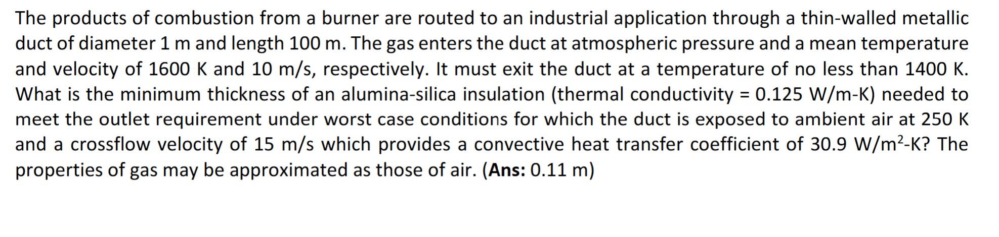 Solved The Products Of Combustion From A Burner Are Routed Chegg