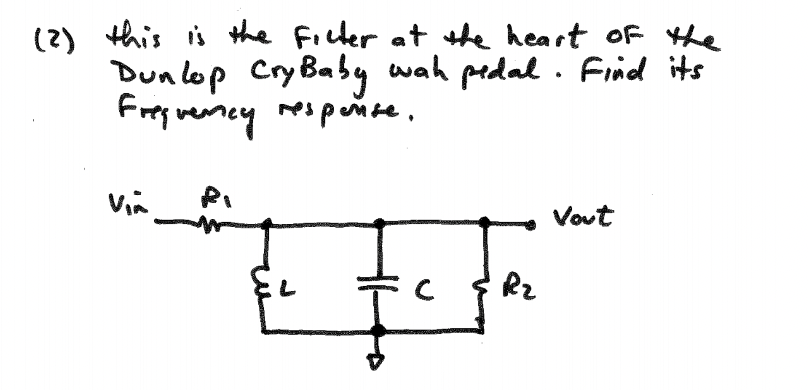 Solved Derive Expression For The Frequency Response Of The Chegg