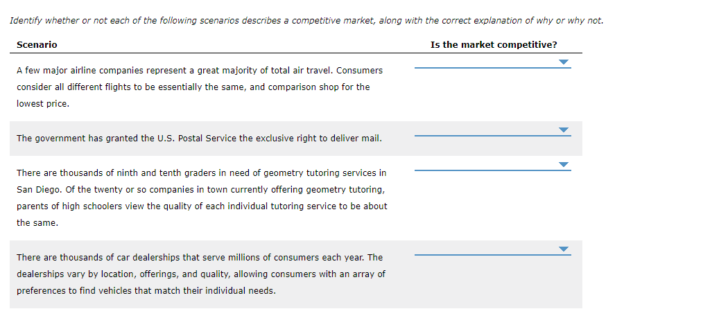 Solved Identify Whether Or Not Each Of The Following Chegg