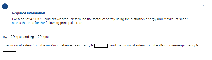 Solved Required Information For A Bar Of AISI 1015 Chegg