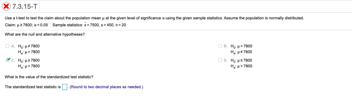 Solved Use Technology And A T Test To Test The Claim About Chegg