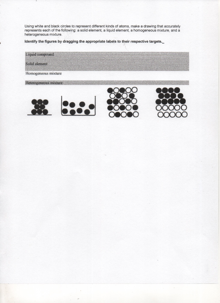 Solved Using White And Black Circles To Represent Different Chegg