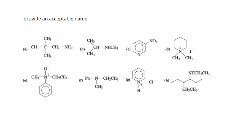 Solved Provide An Acceptable Name Ch Chegg