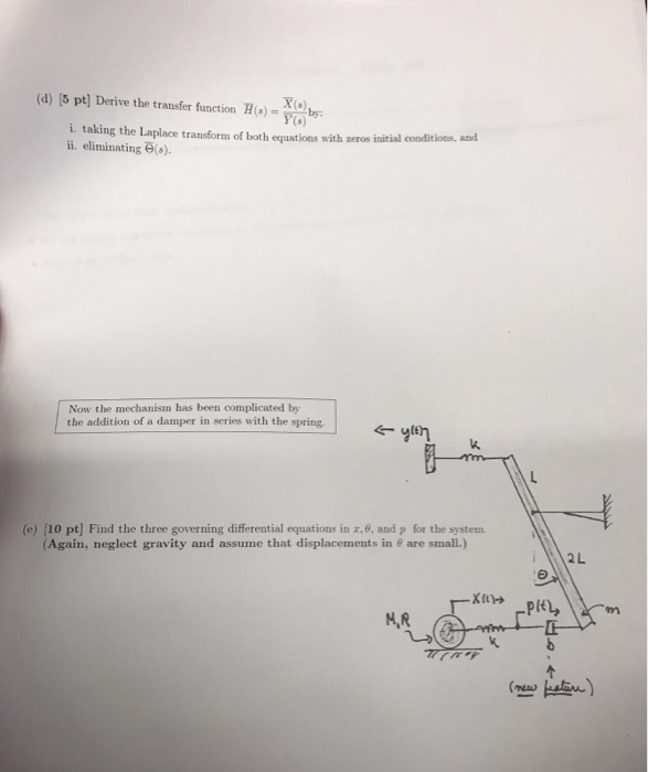 Solved 3 The Goal Is To Obtain The Transfer Function H S Chegg