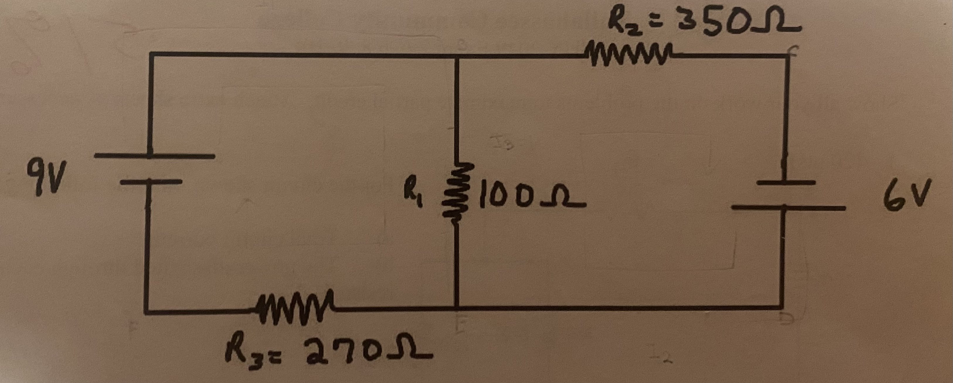 Solved For The Circuit Above Find The Unknown Currents I Chegg