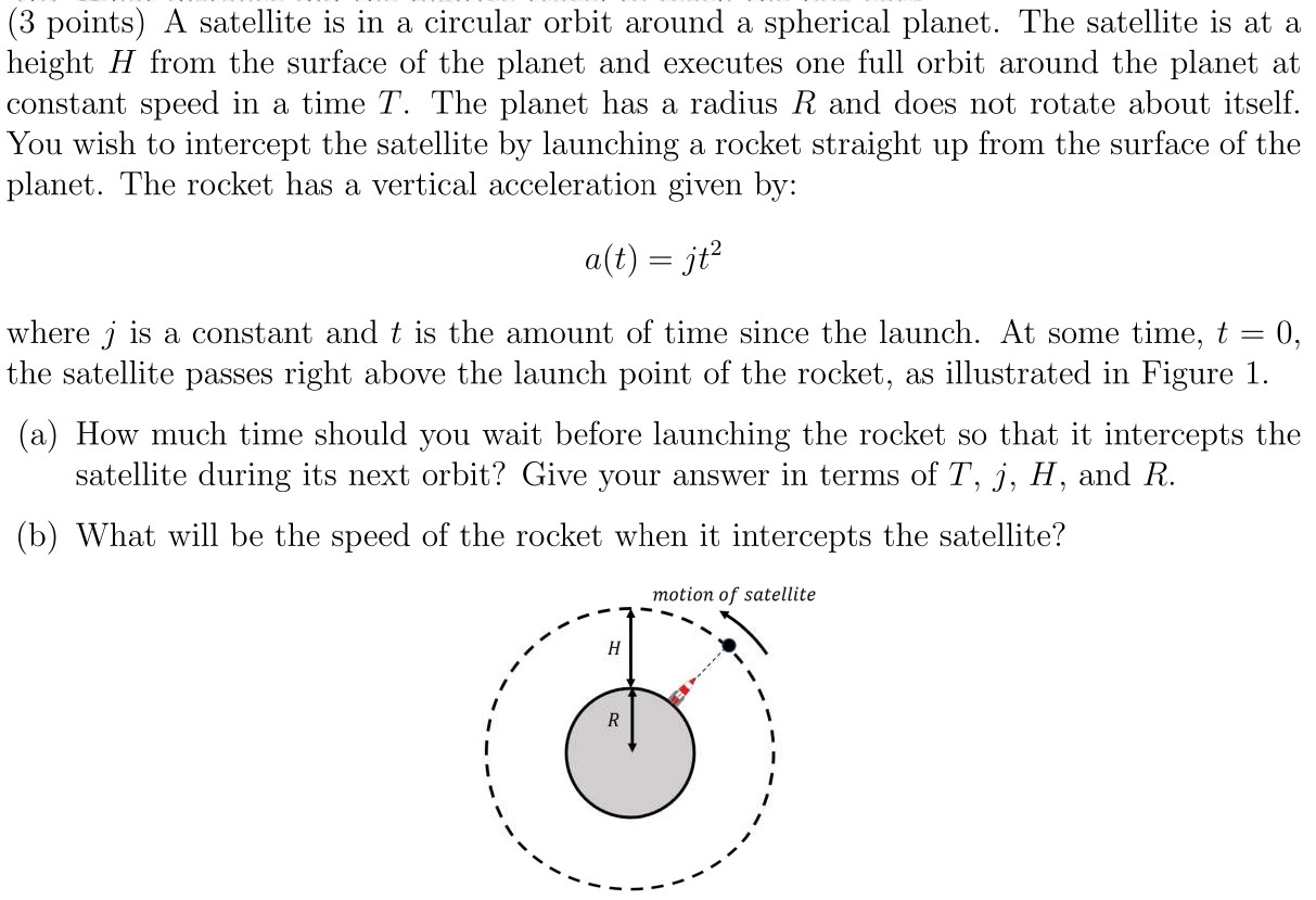 Solved Points A Satellite Is In A Circular Orbit Around Chegg