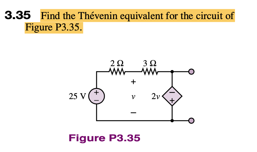 Solved Find The Th Venin Equivalent For The Circuit Of Chegg