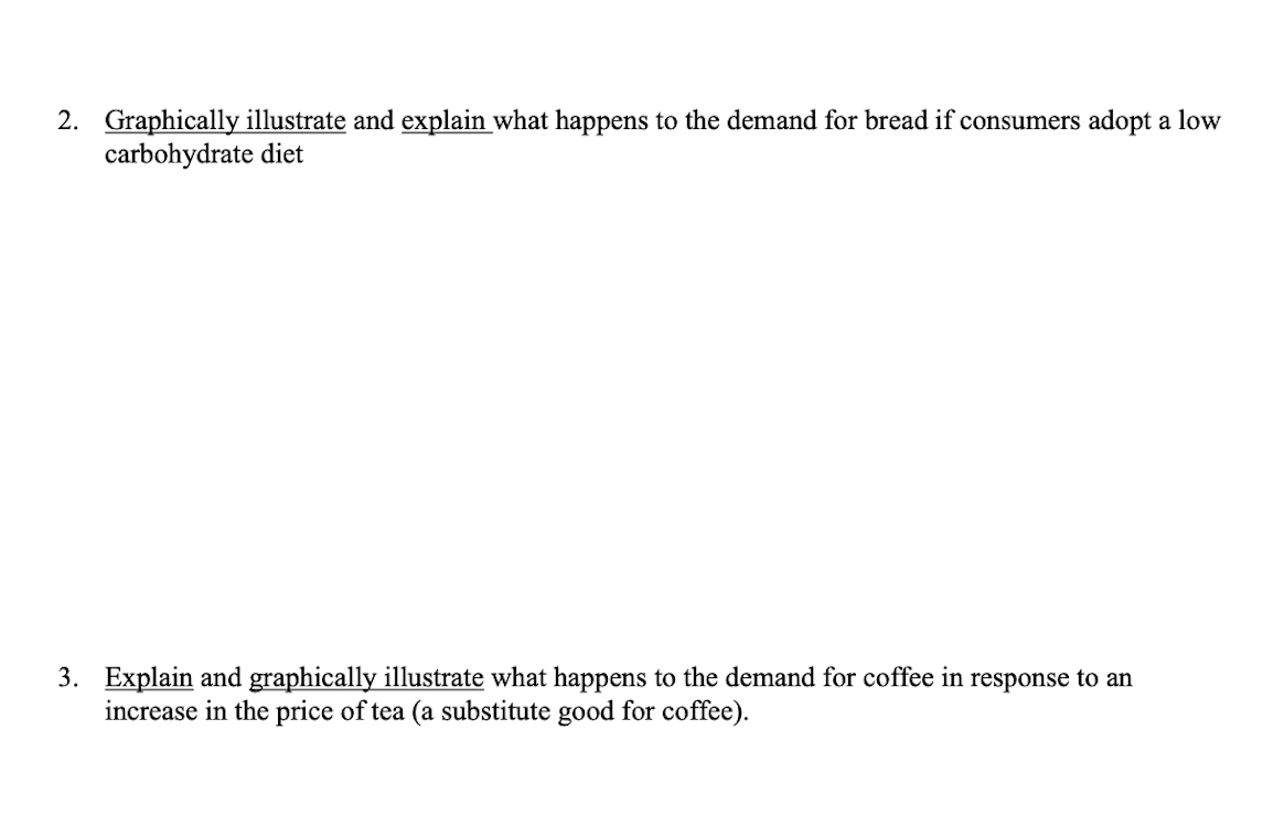 Solved 2 Graphically Illustrate And Explain What Happens To Chegg