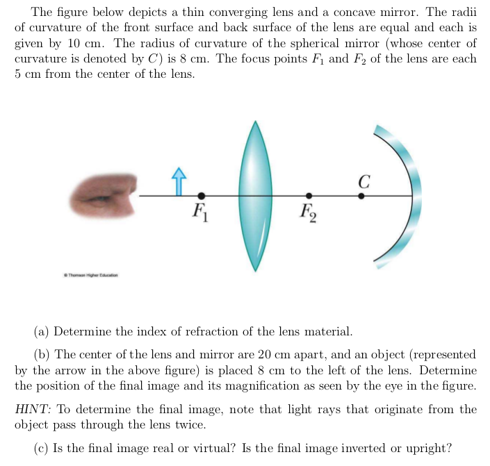 The Radii Of Curvature Of The Front Surface And