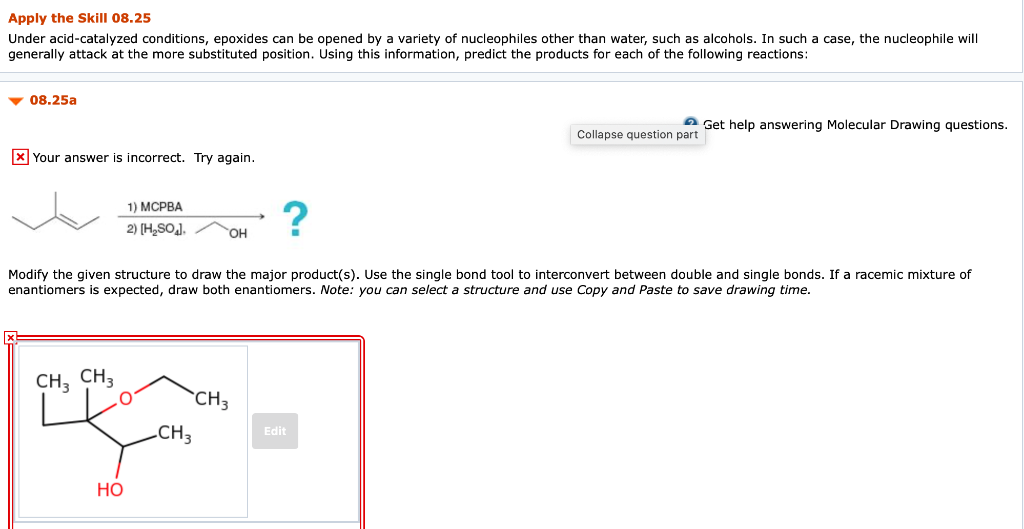 Solved Apply The Skill Under Acid Catalyzed Chegg