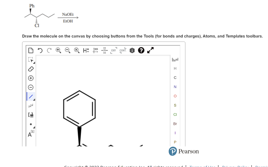 Solved Etoh Naoet Draw The Molecule On The Canvas By Chegg