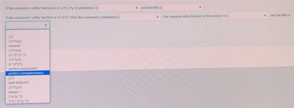 Solved If The Consumer S Utility Function Is U X Y Its Chegg