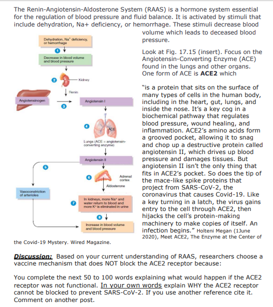 Solved Or Hemorrhage Angiotensinogen Angiotensin The Chegg