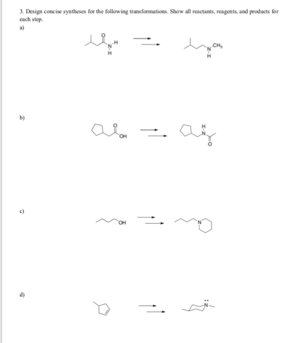 Solved Design Concise Syntheses For The Following Chegg