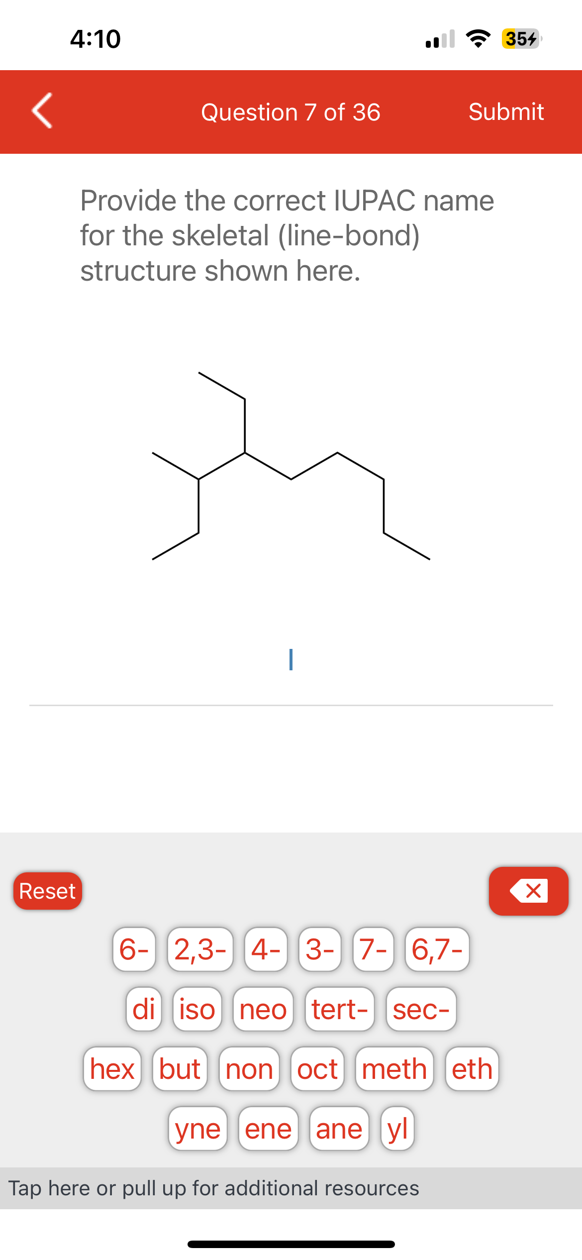 Solved Provide The Correct Iupac Namefor The Skeletal Chegg