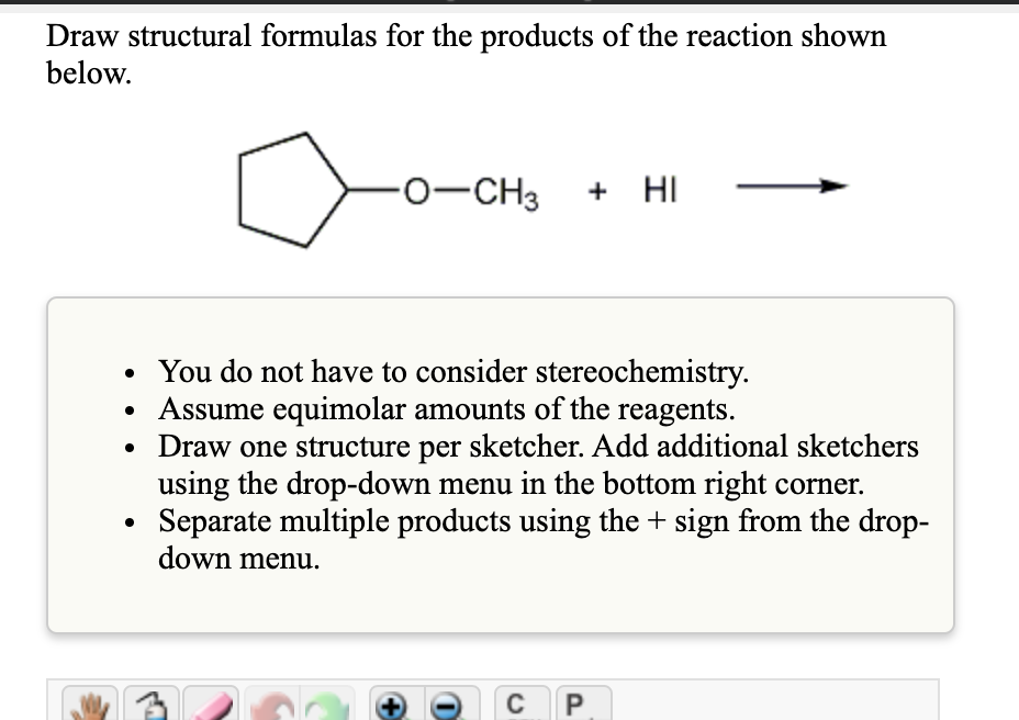 Solved Draw Structural Formulas For The Products Of The Chegg