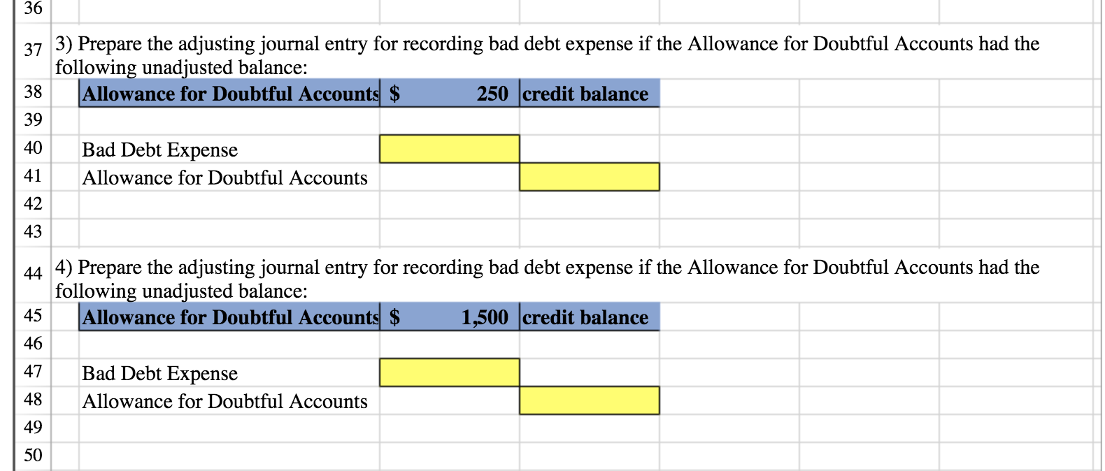 Solved Aging Of Accounts Receivable Method Using Excel S Sum Chegg