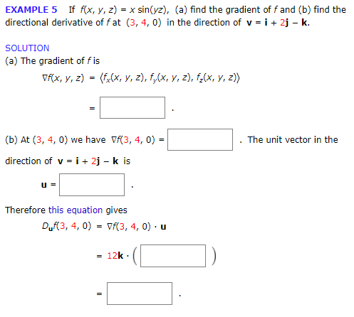 Solved Example If F X Y Z X Sin Yz A Find The Chegg