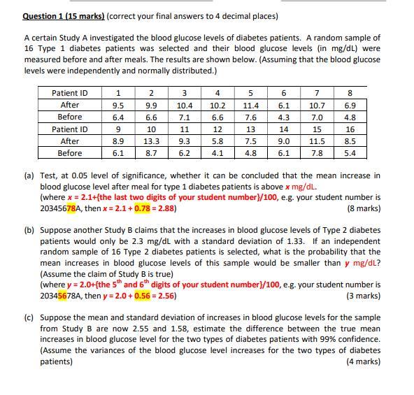 Solved Question 1 15 Marks Correct Your Final Answers To Chegg