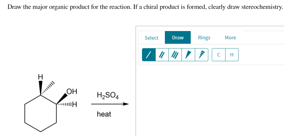 Solved Draw The Major Organic Product For The Reaction If A Chegg