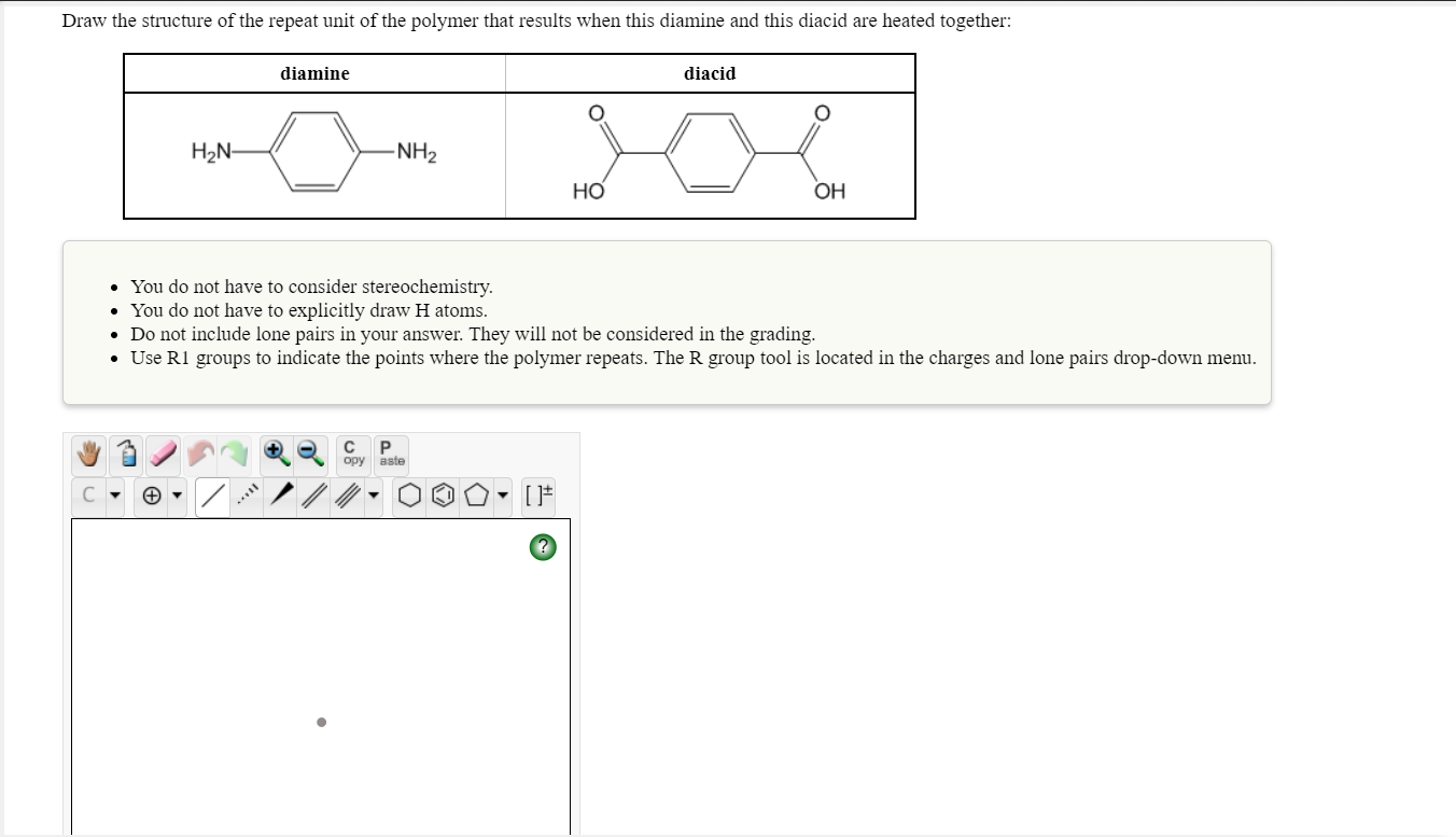 Solved Draw The Structure Of The Repeat Unit Of The Polymer Chegg